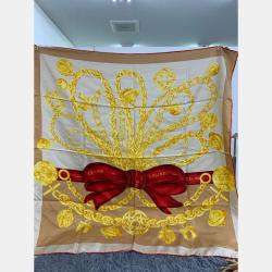 Pre Owned Celine Multicolor Silk Scarf 90 CM
