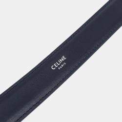 Pre Owned Celine Black Leather Triumph belt