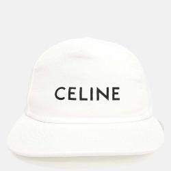 Pre Owned Celine White snapback Hat