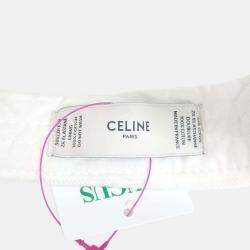 Pre Owned Celine White snapback Hat