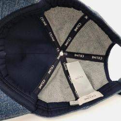 Pre Owned Celine Blue Triumph Denim Cap
