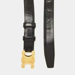 مملوكة مسبقًا حزام سيلين جلد أسود تريومف مقاس 75 سم