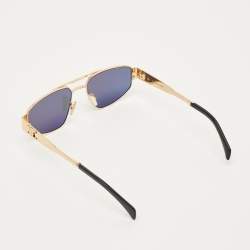 Pre Owned Celine Black/Gold Tone CL40281U Triomphe Aviator Sunglasses