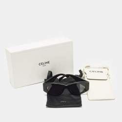 Pre Owned نظارة شمسية سيلين عيون القطة CL40308U تريومف سوداء