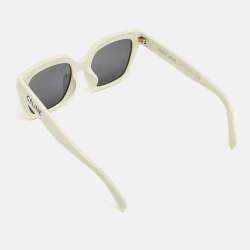 مملوكة مسبقًا Celine White/Black CL40198F Square Sunglasses