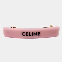 مملوكة مسبقًا Celine Logo Pink Hairpin