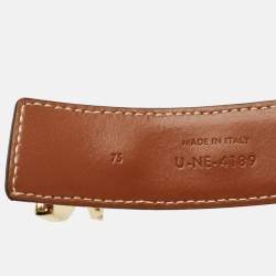 Pre Owned Celine Horse Bit 75 CM Waist Belt Brown Leather