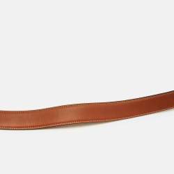 Pre Owned Celine Horse Bit 75 CM Waist Belt Brown Leather