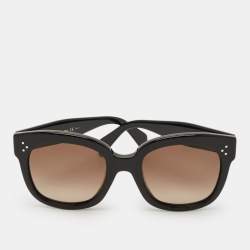 Pre Owned Celine Black CL 41805/S Audrey Square Gradient Sunglasses