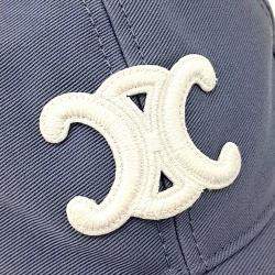 Pre Owned Celine Cotton Blue Triumph Cap