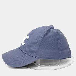 Pre Owned Celine Cotton Blue Triumph Cap