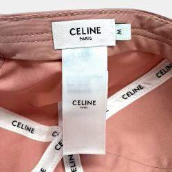 Pre Owned Celine Pink Cotton Cap