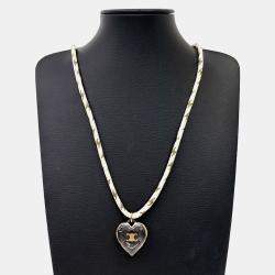 Pre Owned Celine Triomphe Heart Necklace