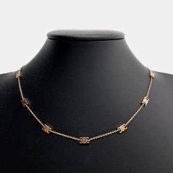 Pre Owned Celine CC Mini Triumph Gold Necklace