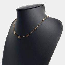 Pre Owned Celine CC Mini Triumph Gold Necklace