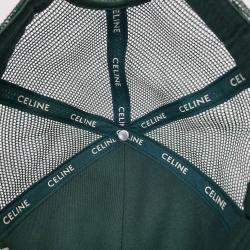 مملوكة مسبقًا Celine CC Green/White Cotton Cap