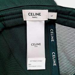 مملوكة مسبقًا Celine CC Green/White Cotton Cap