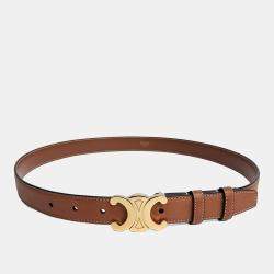 Pre Owned Celine Triumph Leather Belt