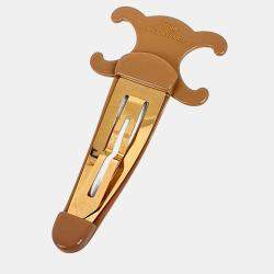 مملوكة مسبقًا Céline Triomphe Large Snap Hair Clip
