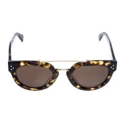 مملوكة مسبقًا نظارة شمسية سيلين مستديرة اس ال 41043/اس نيو بربي بنية/ هافانا داكنة