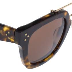 Pre Owned Céline Brown Havana /Brown CL 41077/S Bridge Square Sunglasses