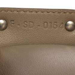 Celine Mustard Grained Leather Flap Key Case