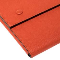 Pre Owned Celine Orange Leather iPad Cover