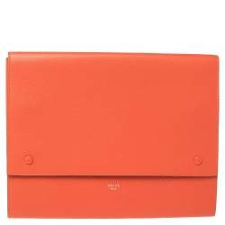 Celine Orange Leather iPad Cover