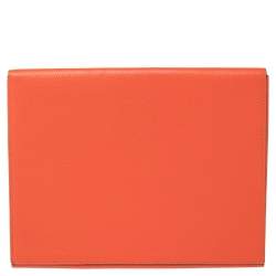 Pre Owned Celine Orange Leather iPad Cover
