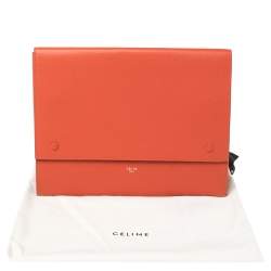 Pre Owned Celine Orange Leather iPad Cover