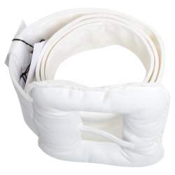 Céline White Denim Oversized Belt S