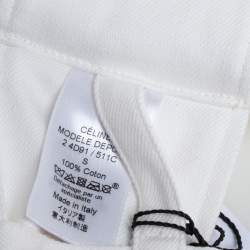 Céline White Denim Oversized Belt S
