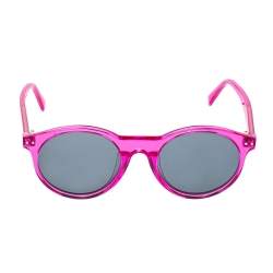 Celine Transparent Fuchsia/Grey CL40010U Round Sunglasses