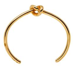 Céline Gold Tone Extra Thin Open Knot Bracelet M