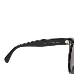 Pre Owned Celine Black Acetate CL41755 Polarized Oversized Sunglasses