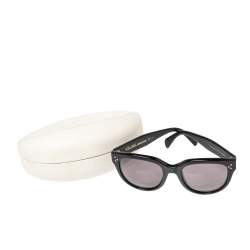 Pre Owned Celine Black Acetate CL41755 Polarized Oversized Sunglasses