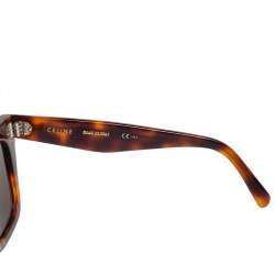 Celine Brown Havana/ Green CL41076/S Tilda Square Sunglasses
