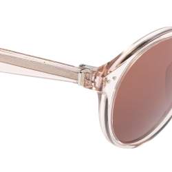 Pre Owned Celine Transparent Brown Acetate CL41441/F/S Round Sunglasses
