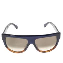 Pre Owned Celine Two Tone/ Grey Gradient CL 41026 Rectangle Sunglasses