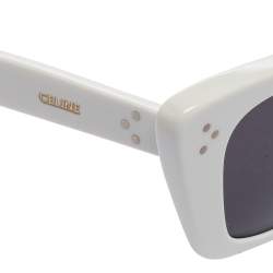 Pre Owned Celine White CL401871 Cate Eye Sunglasses