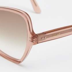 Pre Owned Celine Pink CL400641 Oversized Gradient Sunglasses 