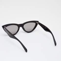 Pre Owned Celine Black CL400191 Cat Eye Mirrored Sunglasses