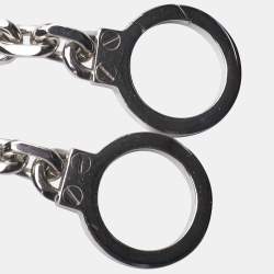 Celine Handcuff Silver Tone Chain Necklace