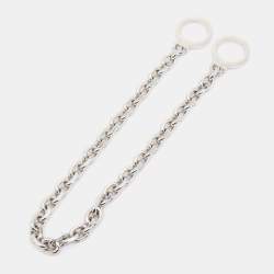 Celine Handcuff Silver Tone Chain Necklace