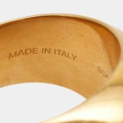 Celine Gold Tone Ring Size 54