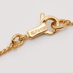 Céline Gold Tone Alphabet "P" Pendant Necklace
