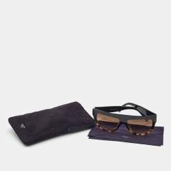 Celine Dark Brown Tortoise CL 41026/S Aviator Sunglasses