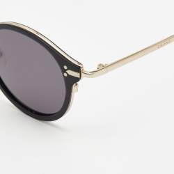 مملوكة مسبقًا Celine Black/Gold Frame Round Sunglasses