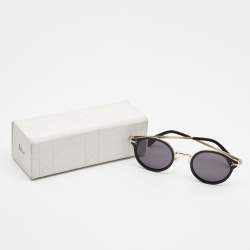 مملوكة مسبقًا Celine Black/Gold Frame Round Sunglasses