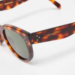 Pre Owned Celine Brown Tortoiseshell CL400031Audrey Wayfarer Sunglasses